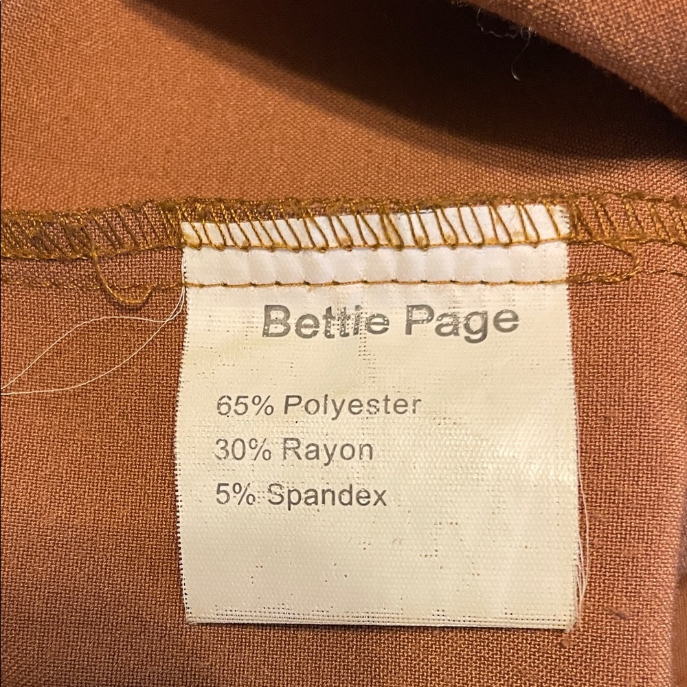 Elegant Brown Bettie Page Dress - Picture 6 of 6